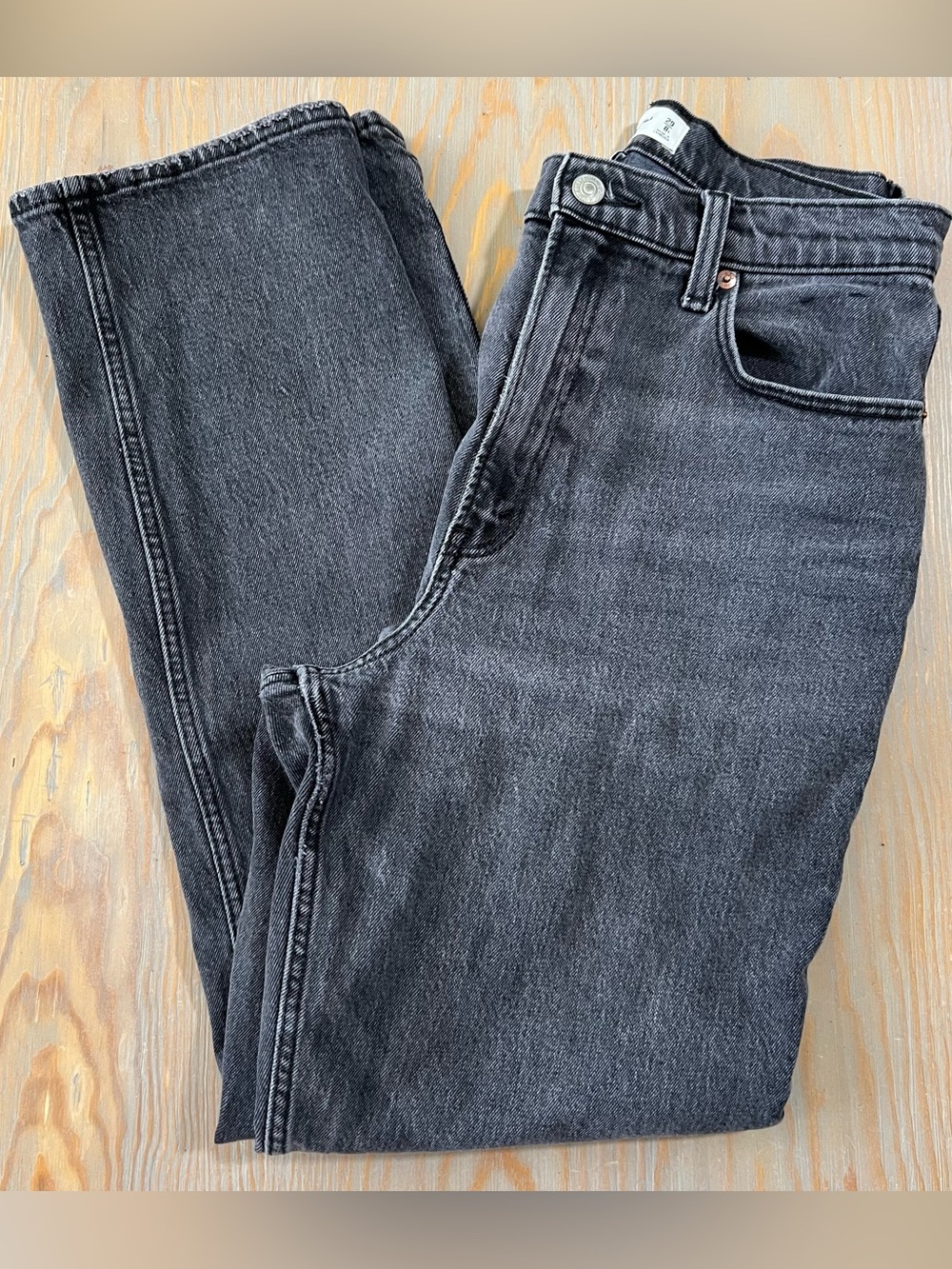 Abercrombie and fitch the 90s ultra high rise curve love size 29 dark grey